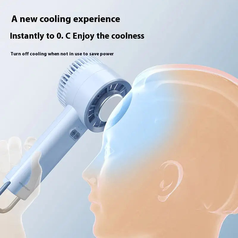 Handheld Turbo Jet Fan Mini Portable Ice Cold Fan