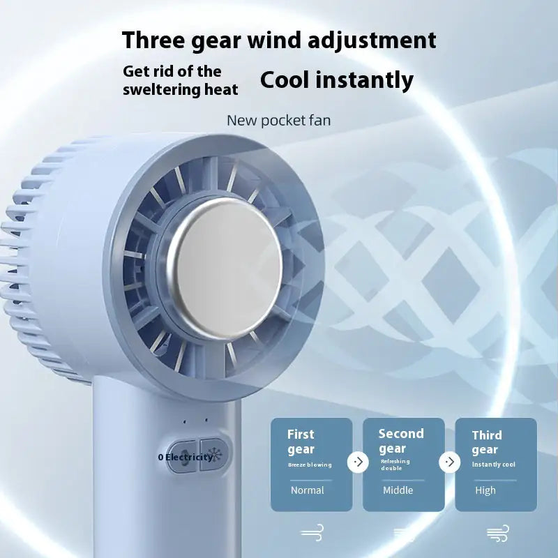 Handheld Turbo Jet Fan Mini Portable Ice Cold Fan